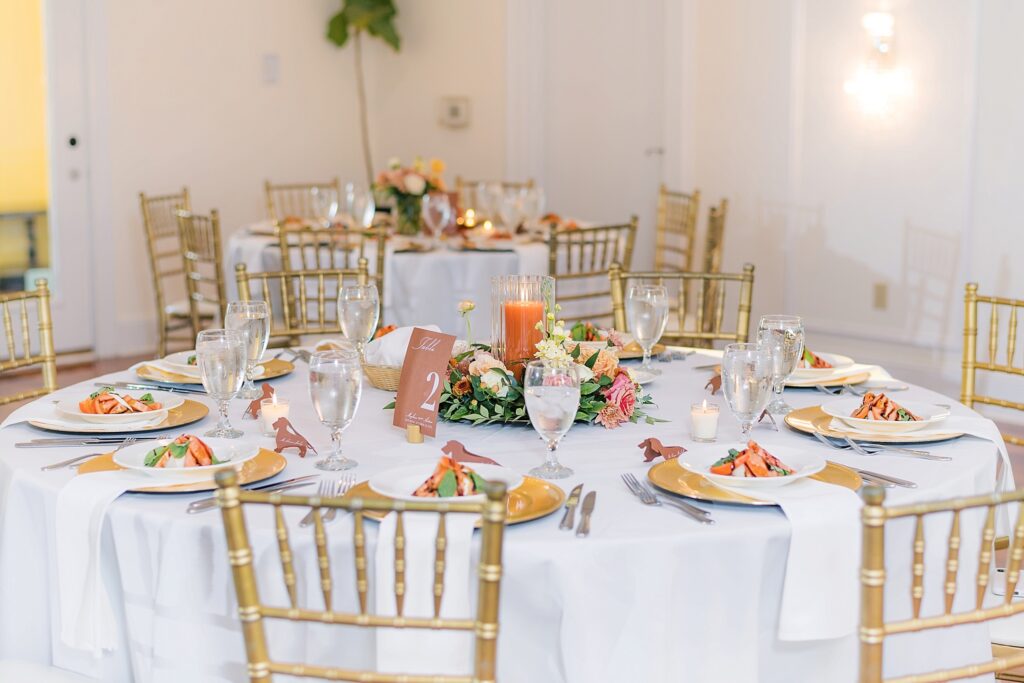 An Orange and Pink Fall Crosskeys Vineyards Virginia Wedding