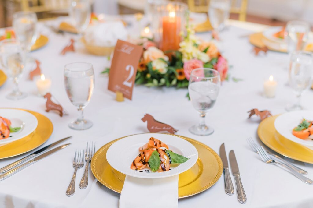 An Orange and Pink Fall Crosskeys Vineyards Virginia Wedding