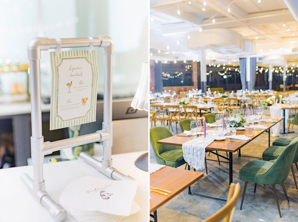 An Industrial Purple and Green Downtown Charlottesville Virginia Wedding