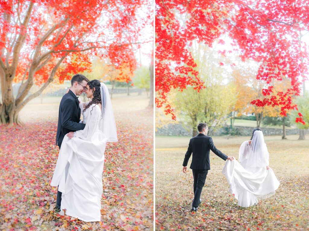 A Fall Colored Airlie Warrenton, Virginia Wedding